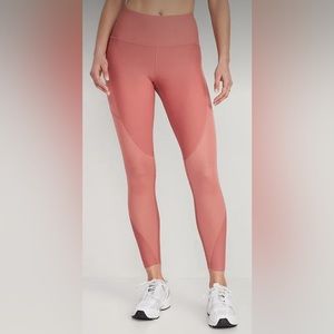 High-Waisted PowerSoft Mesh-Paneled
7/8 Leggings